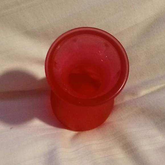 Dark Pink Frosted Vase - Picture 4 of 4